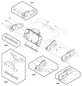 Frame Group Diagram and Parts List for SS18R (1697348-01)(2020) Briggs and Stratton Snow Blower